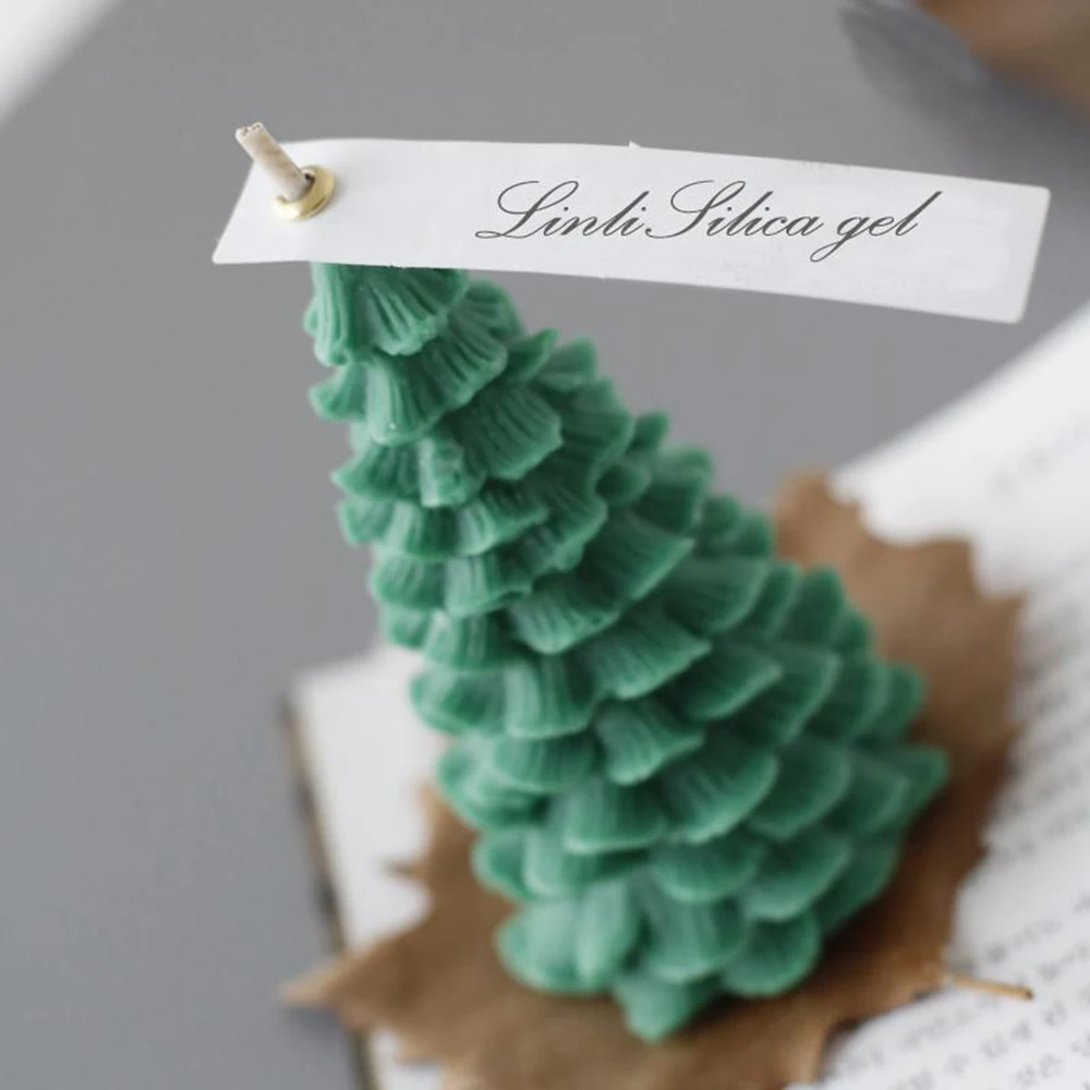 Новая креативная 3D Рождественская елка свеча силиконовая DIY Веселая