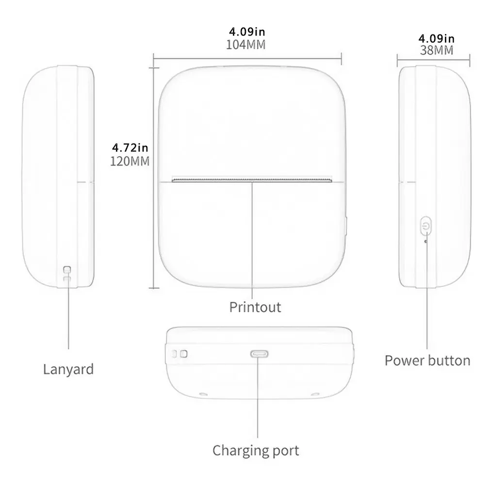 

X1 Portable Multifunction Wide-format Thermal Error Printer Mini Bad Question Printing Photo Pocket Machine