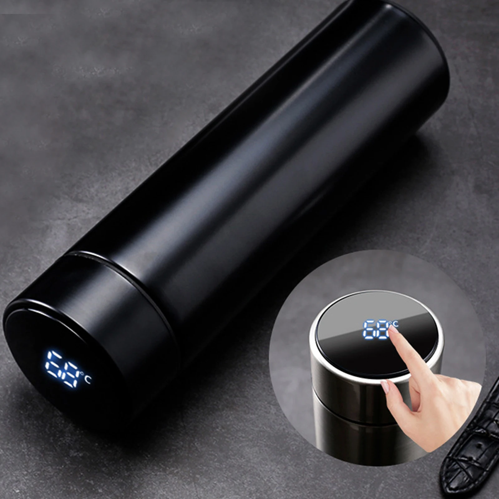 

Умная кружка для воды из нержавеющей стали со светодиодной подсветкой, 480 мл