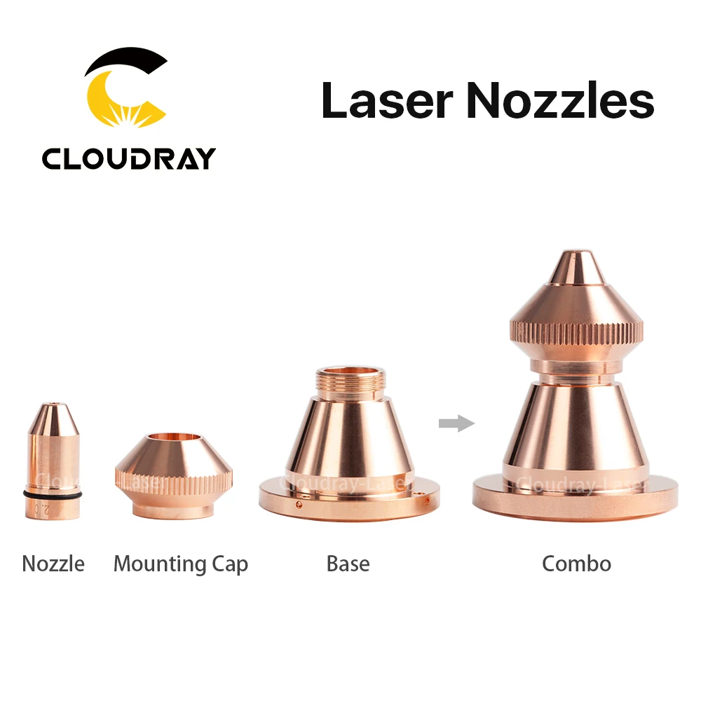 

Cloudray Bullet Laser Nozzle Single/Double Layer Caliber 0.8 - 4.0 For CINCINNATI Lasermech Fiber Laser Cutting Machine 1064nm