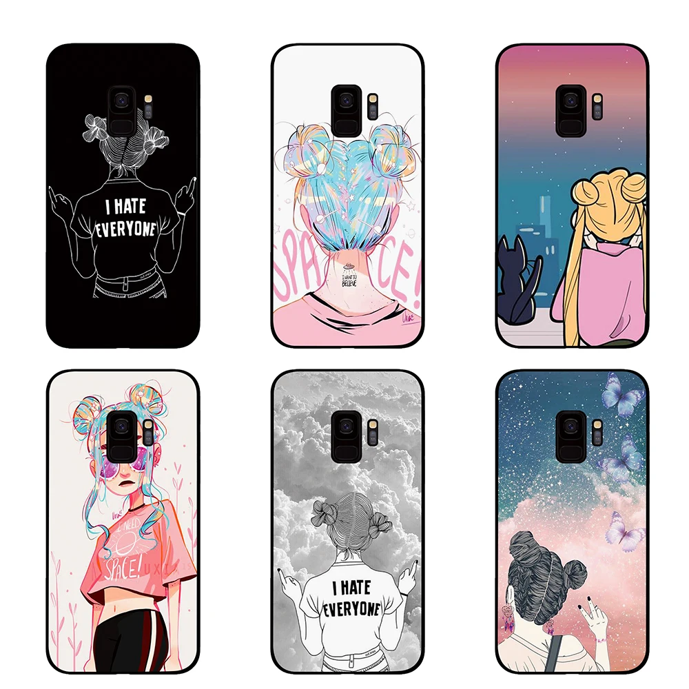 В морском стиле картина с Луной для samsung Galaxy S10 S10E S8 плюс S6 S7 край S9 S10e Plus Note 8 9 чехлы