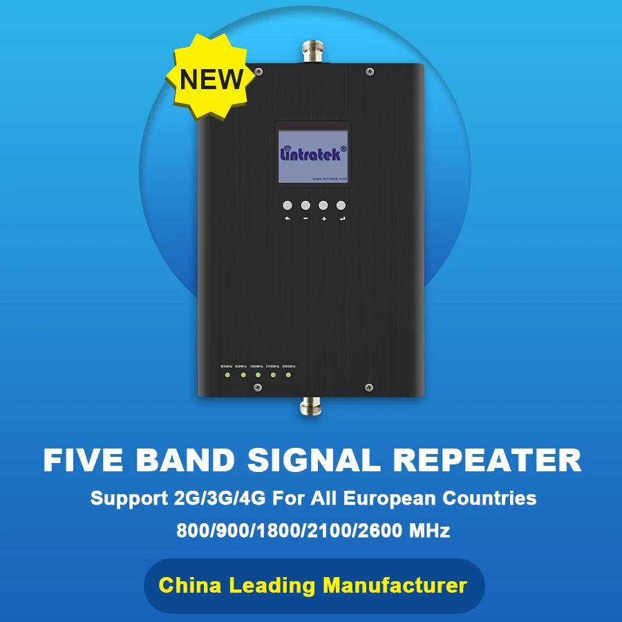 Lintratek 800 900 2100 1800 2600 МГц усилитель сигнала GSM 2G 3G 4G LTE ретранслятор частоты полоса