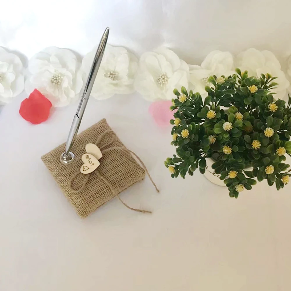 Новинка Свадебная вечеринка серебряная Гостевая книга ручка для подписи