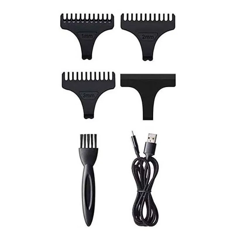 

USB Rechargeable Hair Trimmer Electric Cordless Skeleton Hair Clipper Shaver Trimmer Men Barber Hair Cutting Machine 0mm Razor