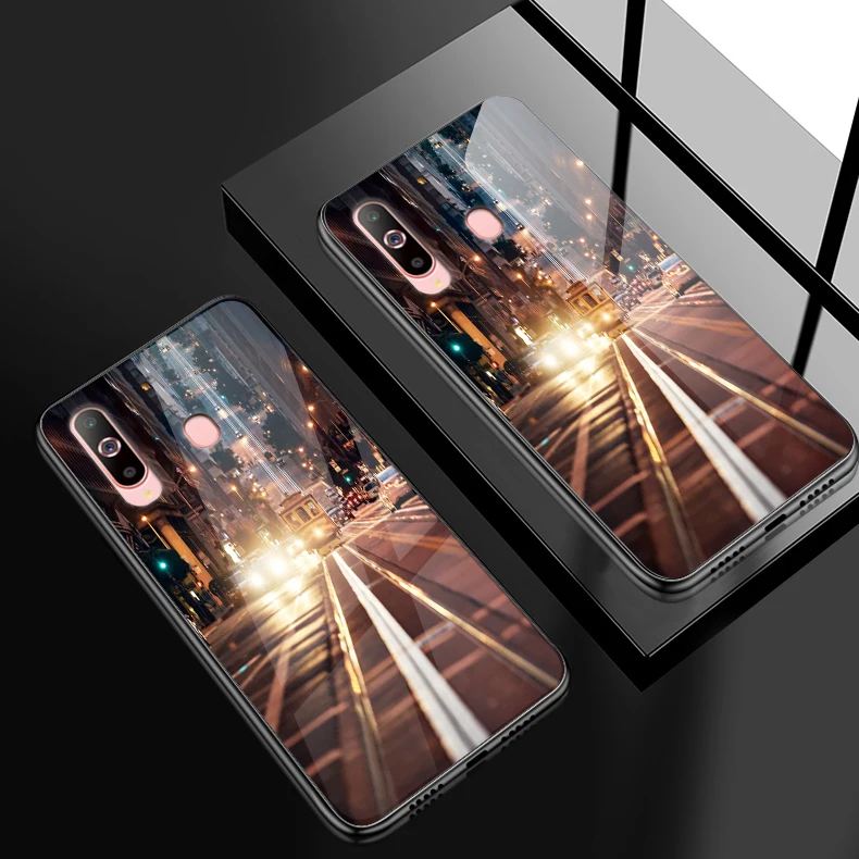 W309 Чехол для телефона для samsung Galaxy A10 A20 A30 A40 A50 A6S A70 A8S A80 A90 закаленное Стекло крышка J4Plus M10 M20 M30 Note9 жесткий корпус - Color: W309