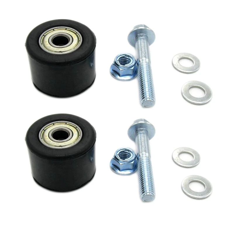 

8mm Wearproof Rubber Chain Roller Slider Guide Universal Tensioner Wheel Guide