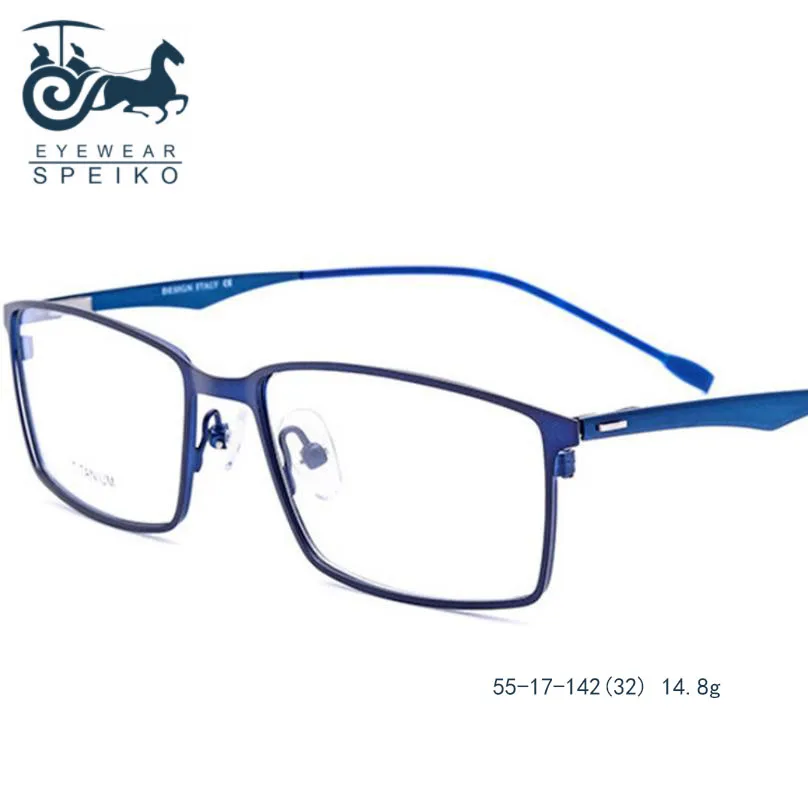 

Ультралегкие оправы из чистого титана 822, мужские очки в деловом стиле, очки для чтения при близорукости, 1,74 анти-синие линзы
