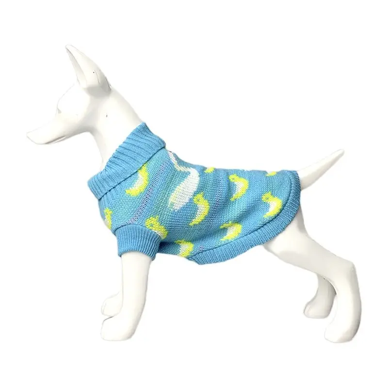 

Pet Sweater Hot Drill Swan Blue Dog Cat Pet Cloth Winter Clothes Clothing Sweater Apparel Coat Jacket Jumper Dress Wear