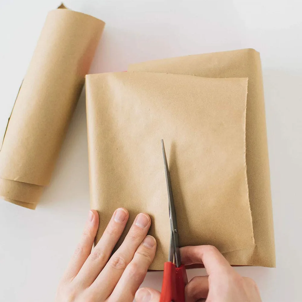 

Brown Kraft Wrapping Paper Roll 30Cm 100% Recycle For Wedding Birthday Party Gift Wrapping Parcel Packing Art Craft Eco-friendly