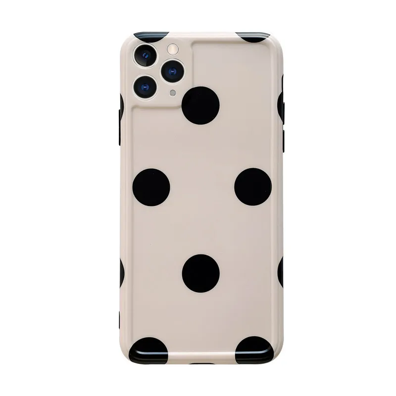 

Han Feng Polka Dot Drop-Resistant Cell Phone Case iPhone 8 Plus Case iPhone 11 Pro Max Case iPhone XR Case