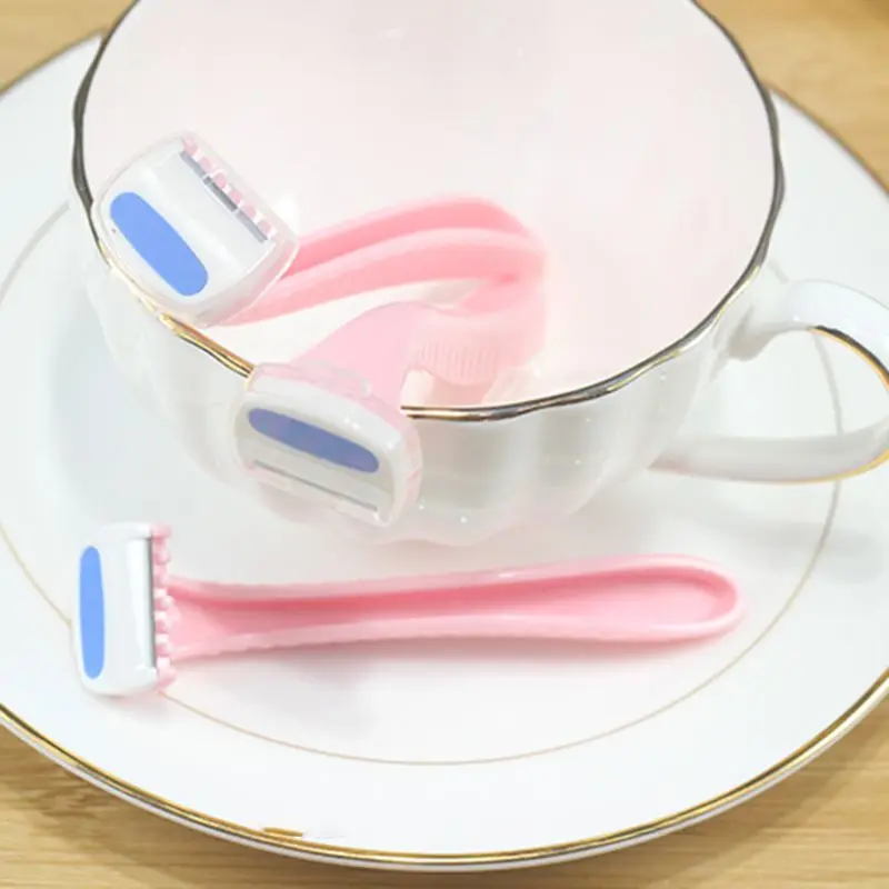 

3Pcs/Set 3Pcs/Set Travel Portable Manual Body Hair Removal Epilator Candy Color Non Skid Resin Long Handle Armpit Body Bikini