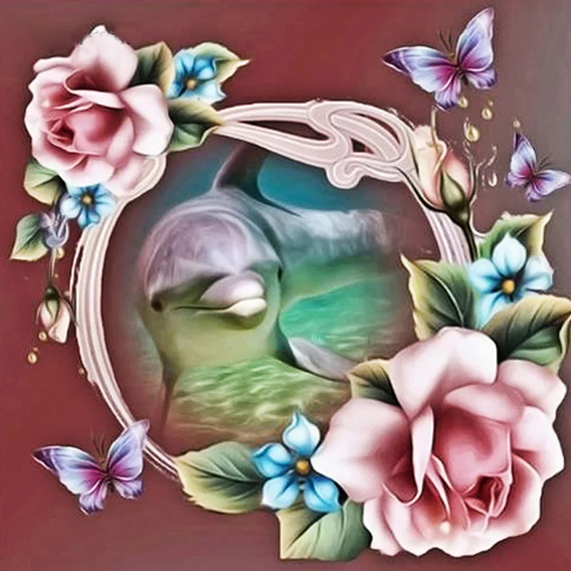 

Набор для алмазной живописи, картина с изображением цветов, круглая Алмазная вышивка, картина для стразы, Алмазная мозаика, мультяшный Деко...