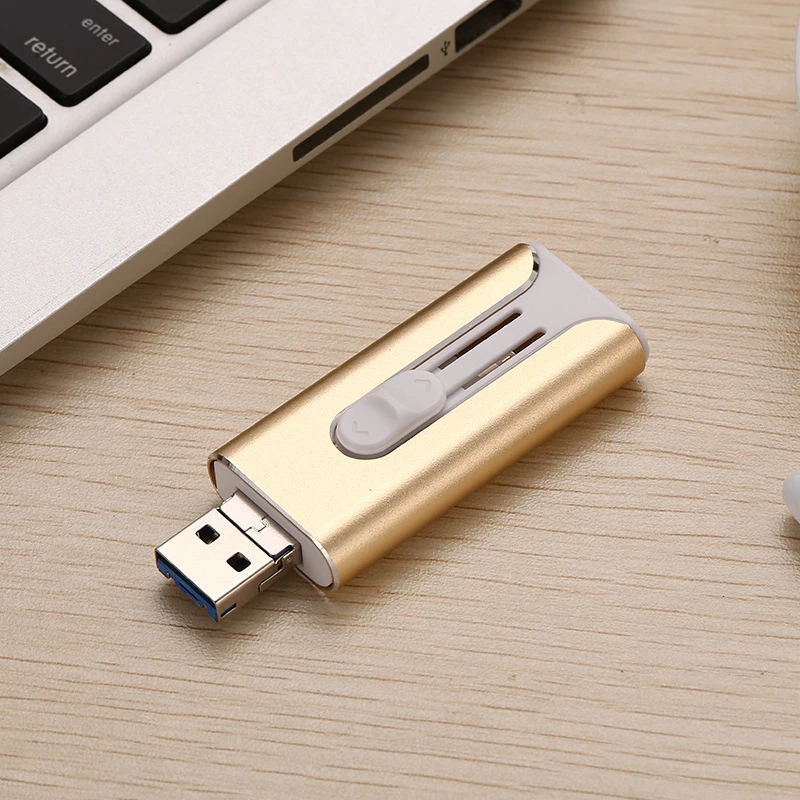 3 в 1 USB 3,0 флеш-накопитель для iPhone/Android type B Usb ключ OTG флеш-накопитель 256 ГБ 128 Гб 64 ГБ 32 ГБ 16 ГБ мини-накопитель USB 3,0