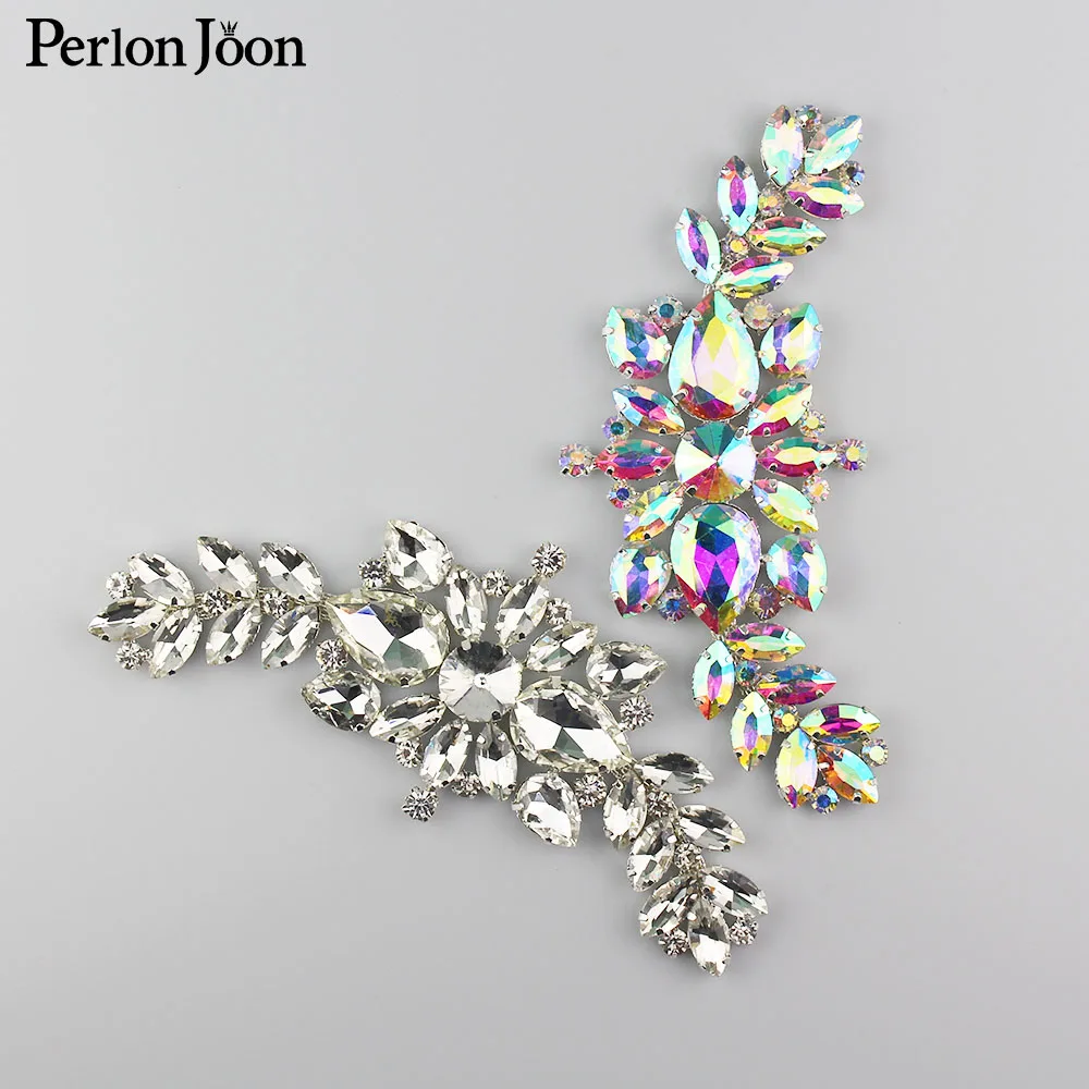 1 шт. кристаллические стеклянные длинные Стразы Ab используемые в рукавах талии