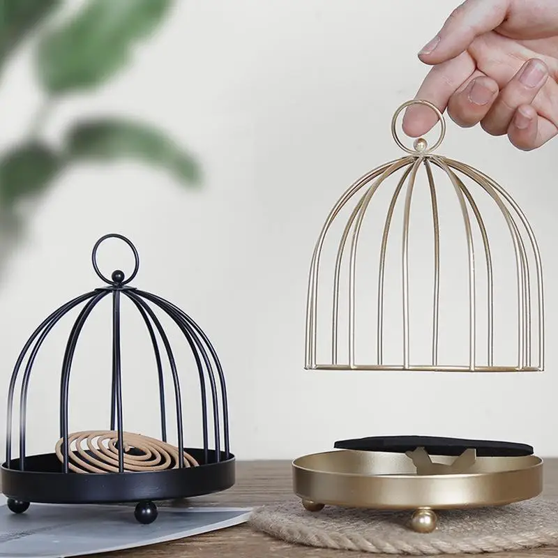 1 шт. инновационный Портативный железный Чехол держатель для москитной катушки с