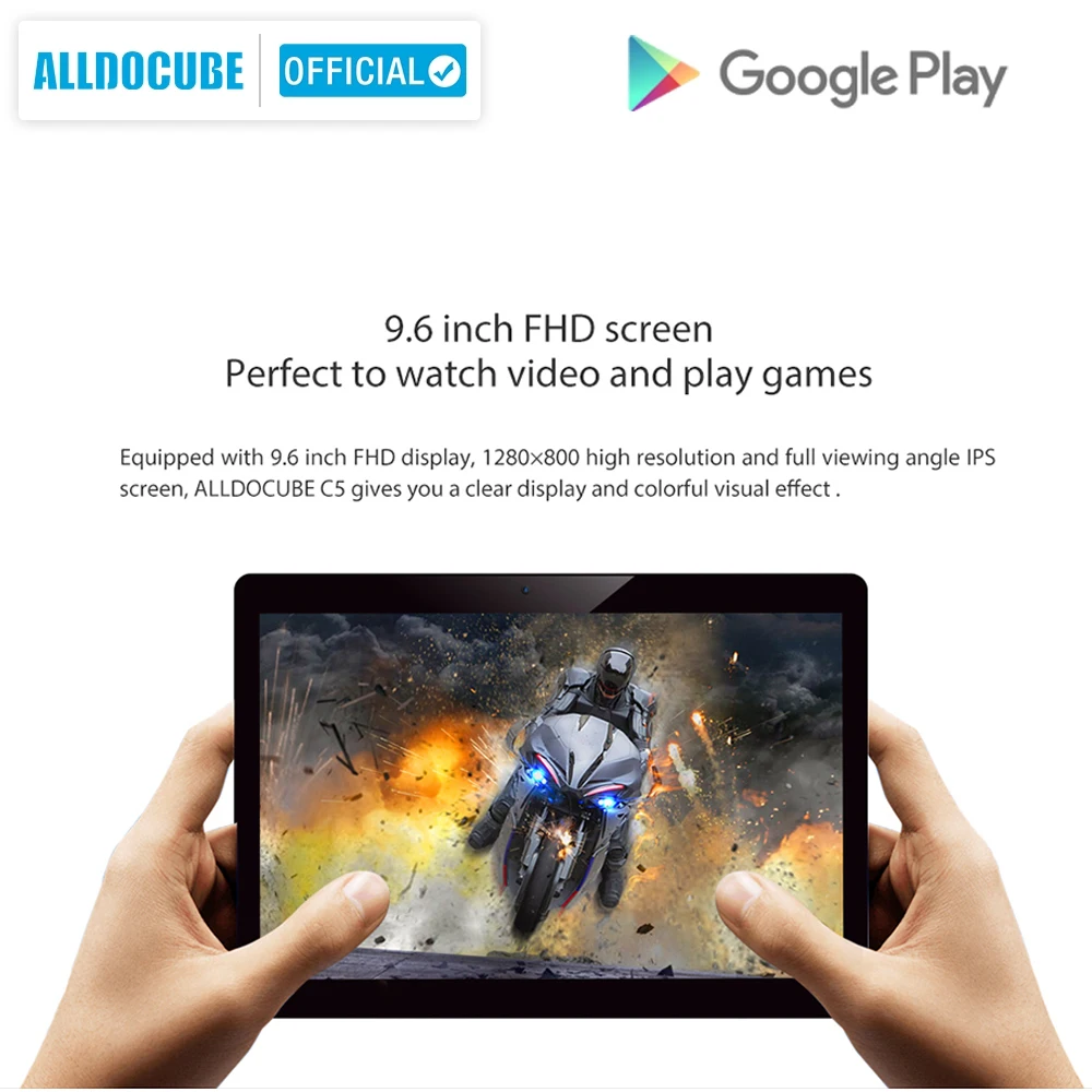 ALLDOCUBE C5C11 9,6 дюймовый планшет 1280x800 Android 7,0 MTK6737 Восьмиядерный 2 Гб ОЗУ 32 Гб ПЗУ 4G LTE детский фаблет