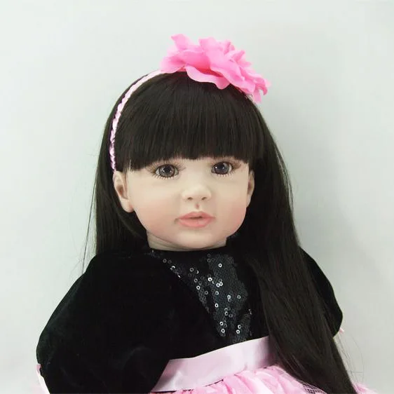 60 см Силиконовая виниловая Кукла Reborn Girl детские игрушки реалистичные 24 дюймовые