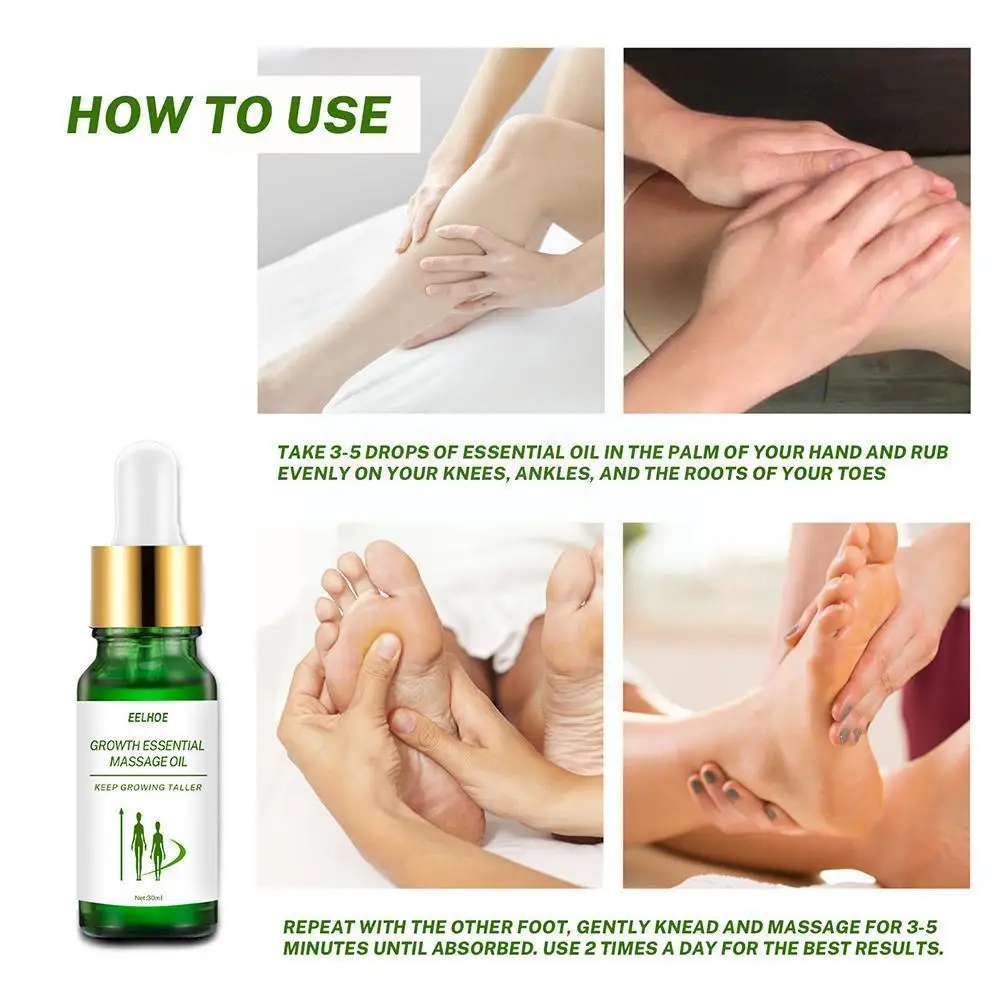 

Herbal Health Essential Oil Conditioning Body Grow Bone Oil Foot Essential Promot Growth Care Health Soothing Height F1Q0