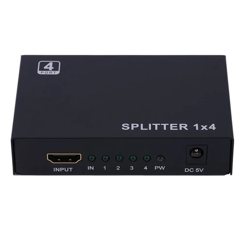 Черный Full HD 1X4 4 Порты и разъёмы женский концентратор ретранслятор v1.3 3D 1080p
