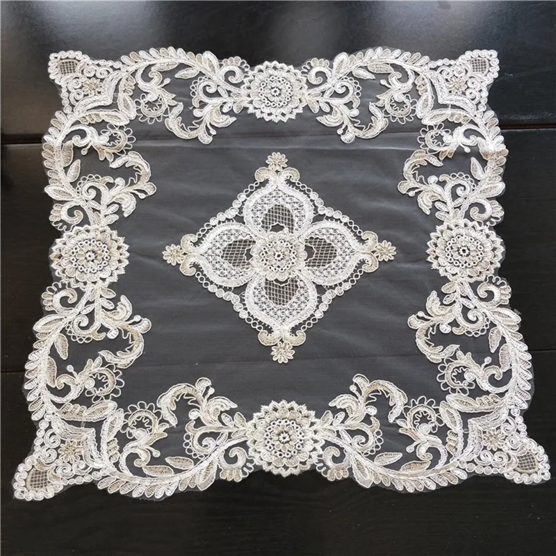 

2pcs European Lace All-Purpose Covers Kitchenaid towel Tablecloth Dustproof covers Garden furniture case Napkins Cooker cover