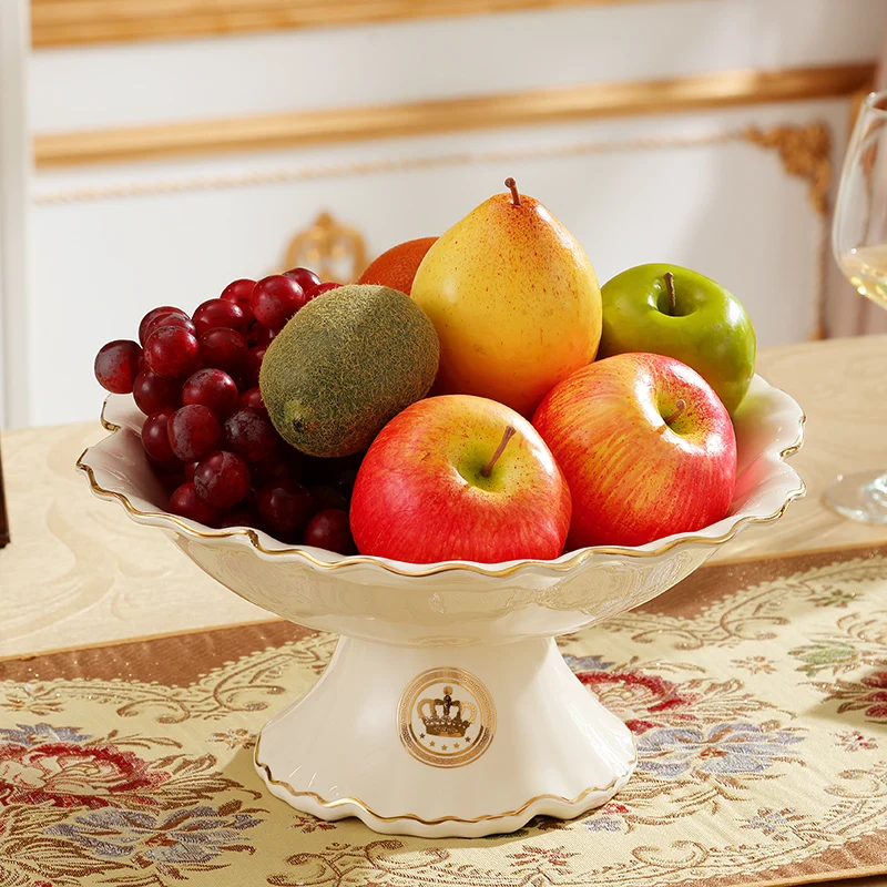 

Fruit trays Ceramic Snacks plate Candy dish Living room decoration Home Furnishing decorations Hotel suppli