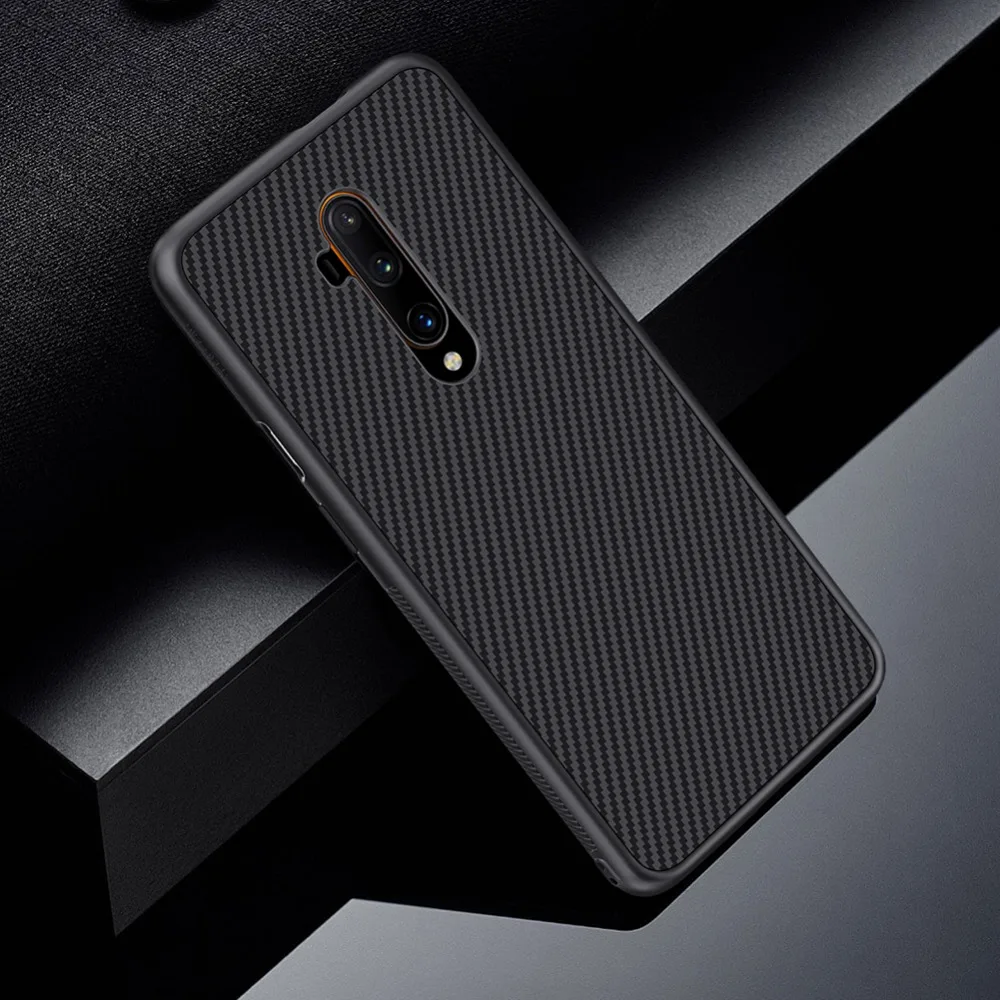 Для Oneplus 7T Pro задняя крышка чехол NILLKIN клетчатый синтетический карбоновый чехол для телефона бампер чехол для Oneplus 7T Pro