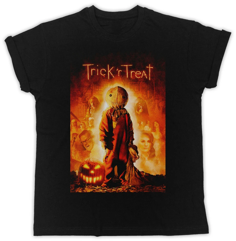 Крутой трюк R Treat фильм плакат Футболка унисекс черная Мужская футболка свободный