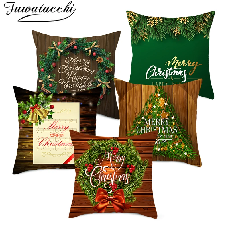 Наволочка для подушки fubatacchi с изображением дерева рождественской елки наволочки