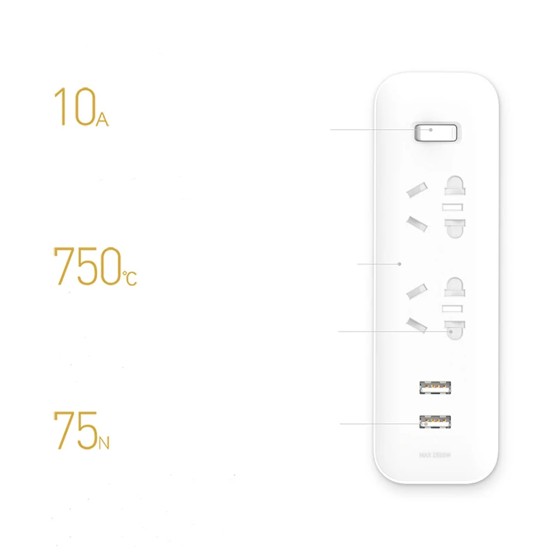 Блок питания Xiaomi Mijia оригинальный портативный переходник дорожный адаптер для