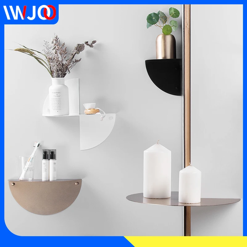 Полка для ванной черная из нержавеющей стали скандинавские спальни гостиной