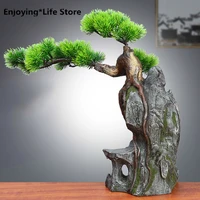 new chinese simulation welcomes pine bonsai bouldering plant landscaping rockery accessories micro landscape ornaments