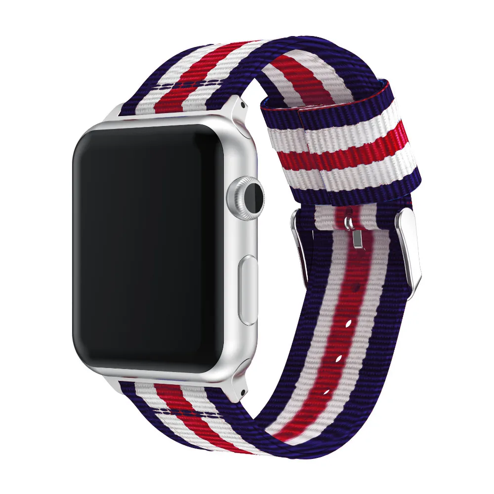 Новое поступление тканый нейлоновый ремешок для Apple Watch Band SE 38 мм 40 42 44 спорта на