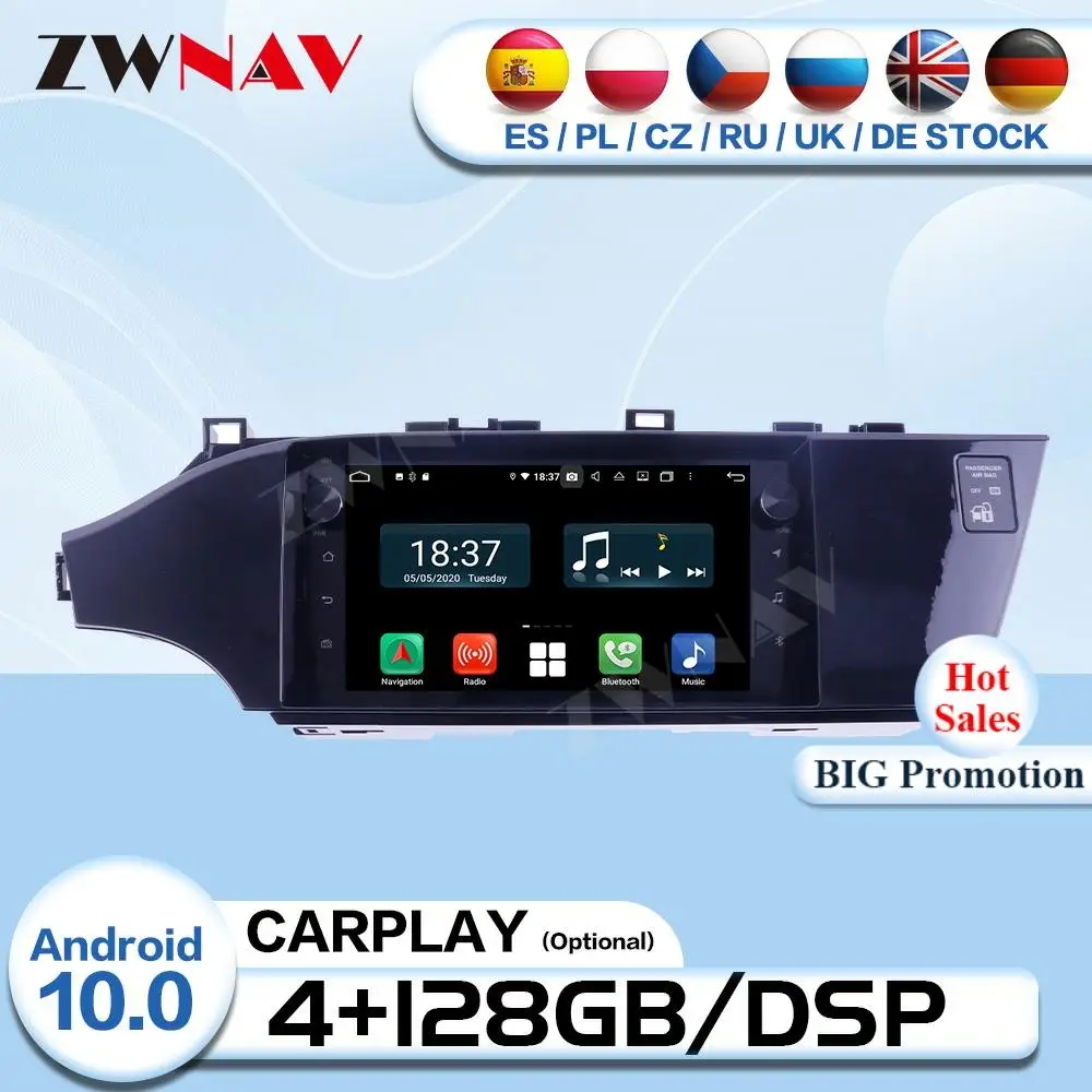 

DSP Carplay 2 Din Android мультимедиа для Toyota Avalon 2013 автомобильный радиоприемник Авто Аудио Стерео GPS навигация видеоплеер головное устройство