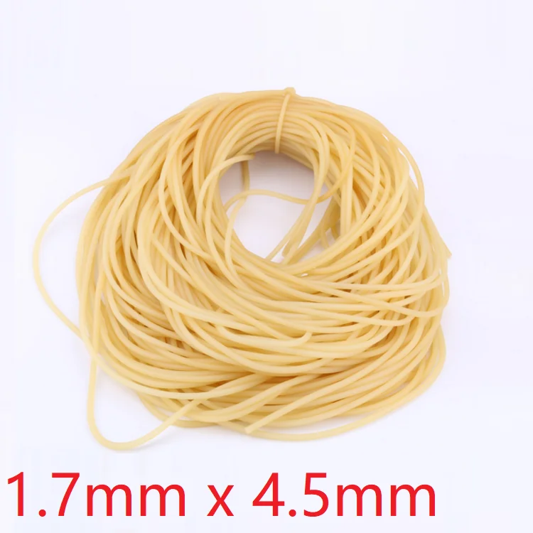 ID 1.7mm x 4.5mm OD Nature Latex Rubber Hoses Flexible Pipe High Resilient Elastic Surgical Medical Tube Soft Slingshot Catapult |