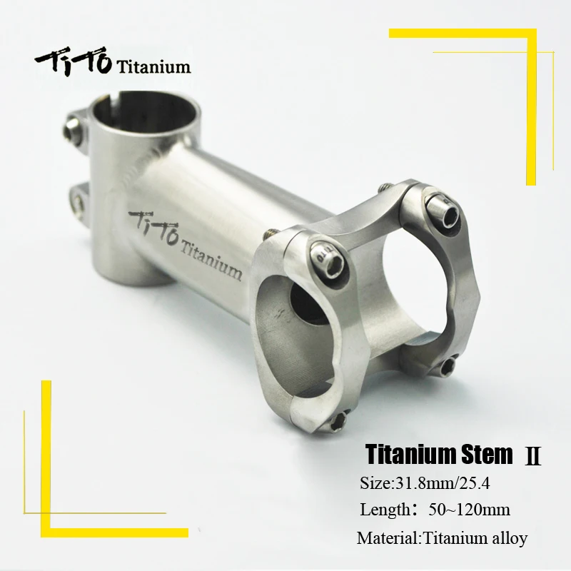 Тито titanium велосипедный вынос руля углеродное волокно MTB Горный Руль для шоссейного велосипеда велосипедная стойка для велосипеда 25,4 мм/31,8 мм x Длина 50/60/70/80/90/100/110/120 мм