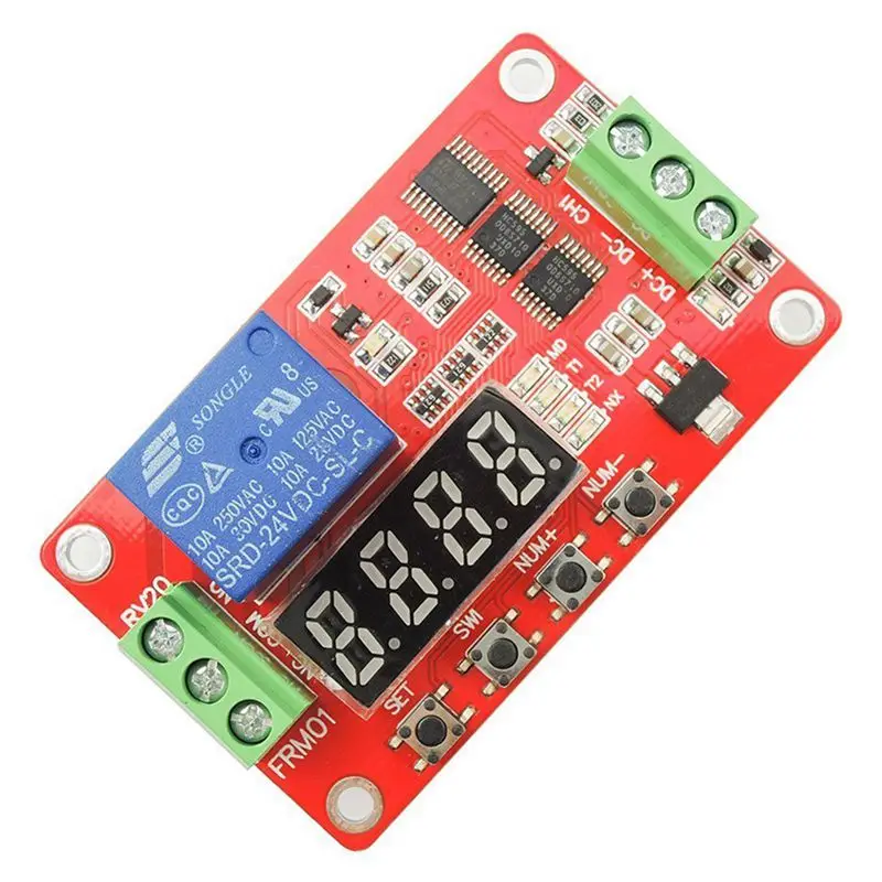 24V DC Многофункциональный самоблокирующийся релейный таймер цикла PLC модуль