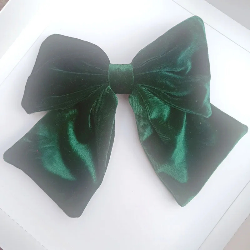 Бархатный зажим для волос MAXSITI U с бантом аксессуары на спине боковая заколка