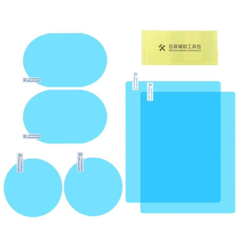 

6 Pcs Car Rear View Mirror Rainproof Film Anti-Fog Clear Protective Sticker Anti-Scratch Waterproof Mirror Window Film
