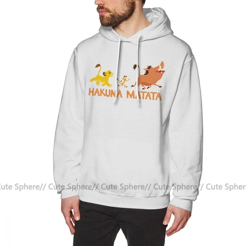 Hakuna Matata худи Hakuna Matata толстовки длинный красный пуловер зимняя Толстовка из хлопка более размера мужские популярные уличные толстовки - Цвет: White