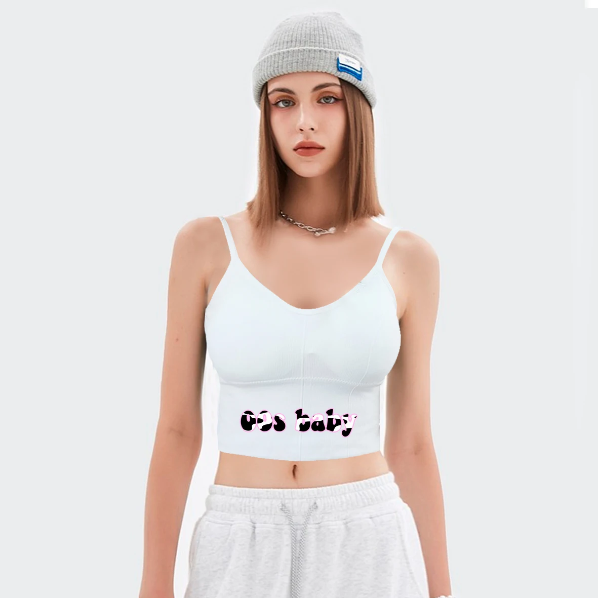 

Y2k Crop Top Women Sexy Tube Top Top Women Tank Tops Large Size Female Bra Women's Harness Bra Beautiful Back Cropped Sports Top