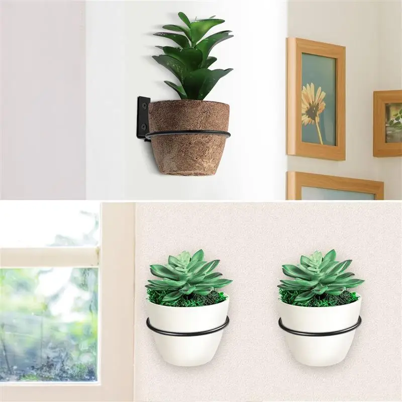 

3pcs Flower Pot Holder Ring Rustic Practical Durable Plant Hanger Flower Basket Hangers for Garden Yard