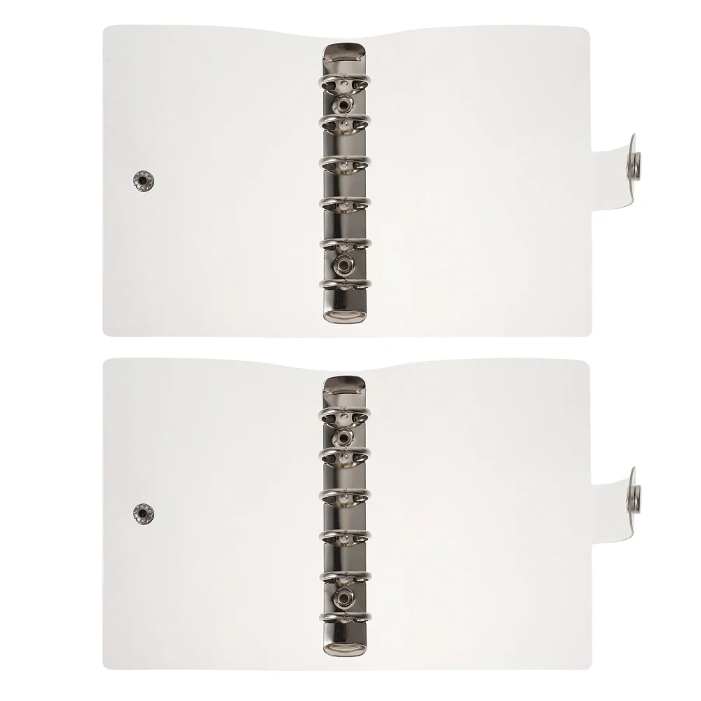 

2pcs Transparent PVC Notebook Handbook Cover Diary PVC Cover Protector