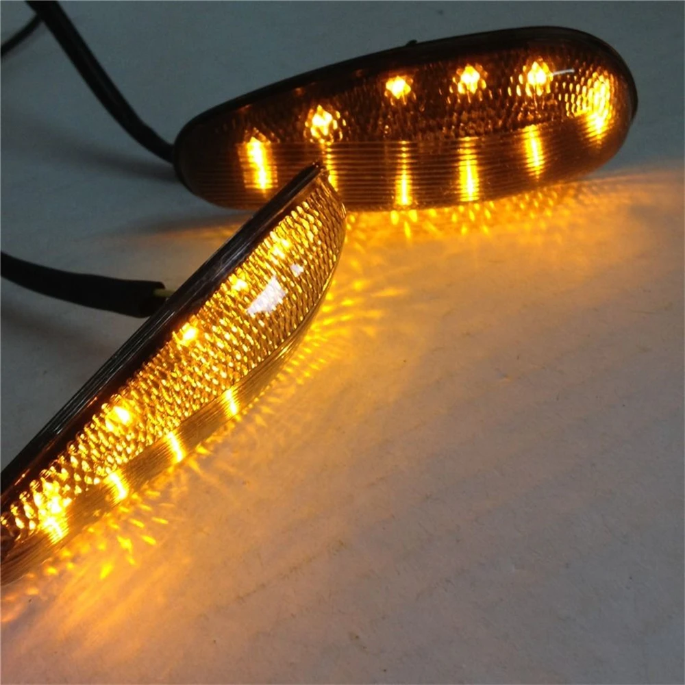 

LED Newly Clear Turn Signal Light Flush mount For SUZUKI GSXR 1000 2001-2004