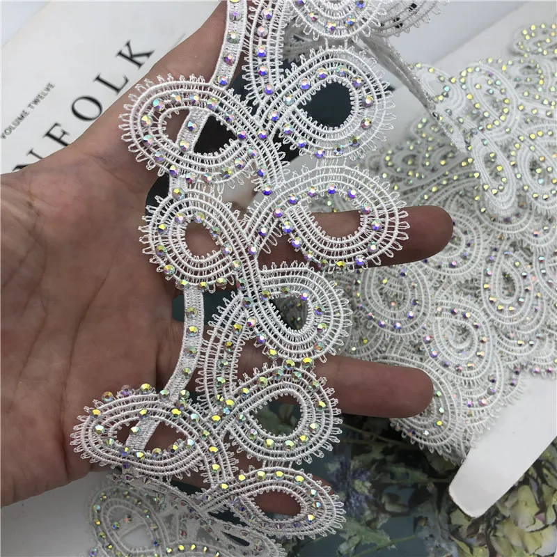 Высококачественная Роскошная Аппликация Венеции шириной 2 7 дюйма 10 ярдов