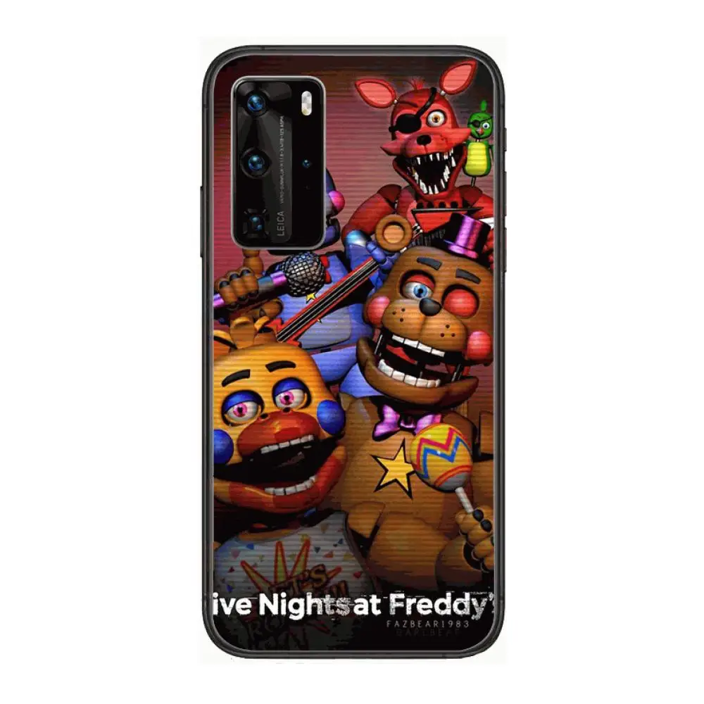 

Toy Bear Back shell Phone Case For Huawei P 40 30 20 10 Lite Smart Z Pro Black Etui Coque Painting Hoesjes comic fashion