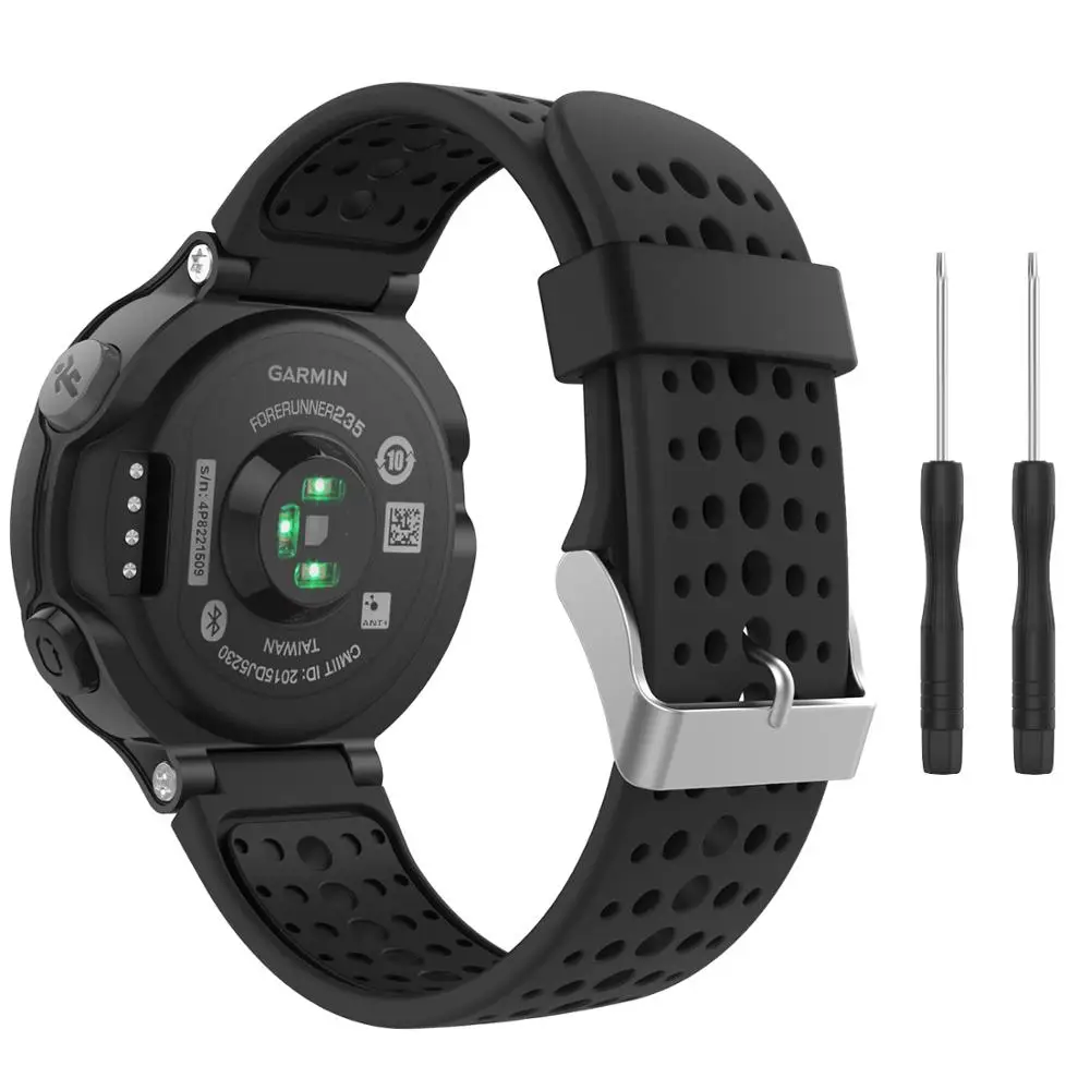 Ремешок для часов MoKo Garmin Forerunner 235 сменный ремешок из мягкого силикона 235/235 Lite / 220/230