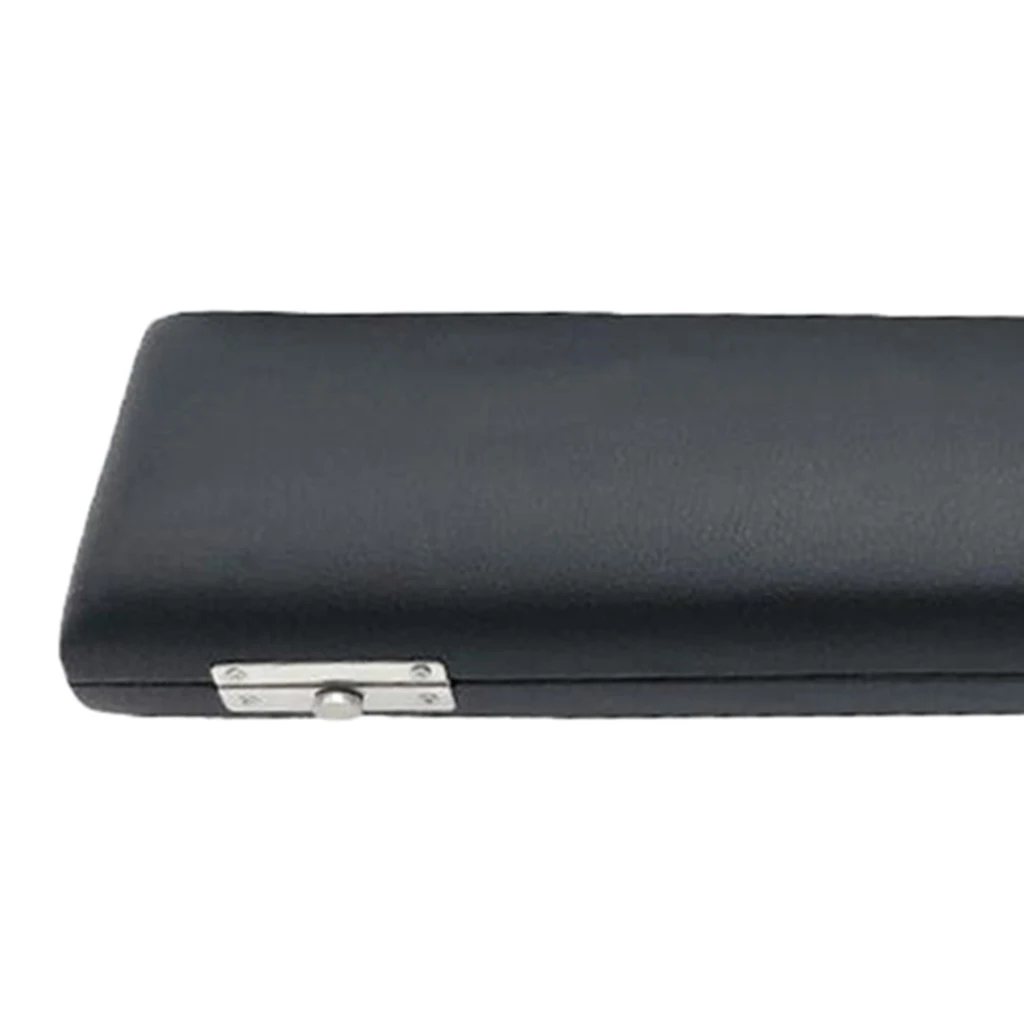 

Durable PU Leather 16 Holes Flute Storage Case Bag Protector Black Accessory