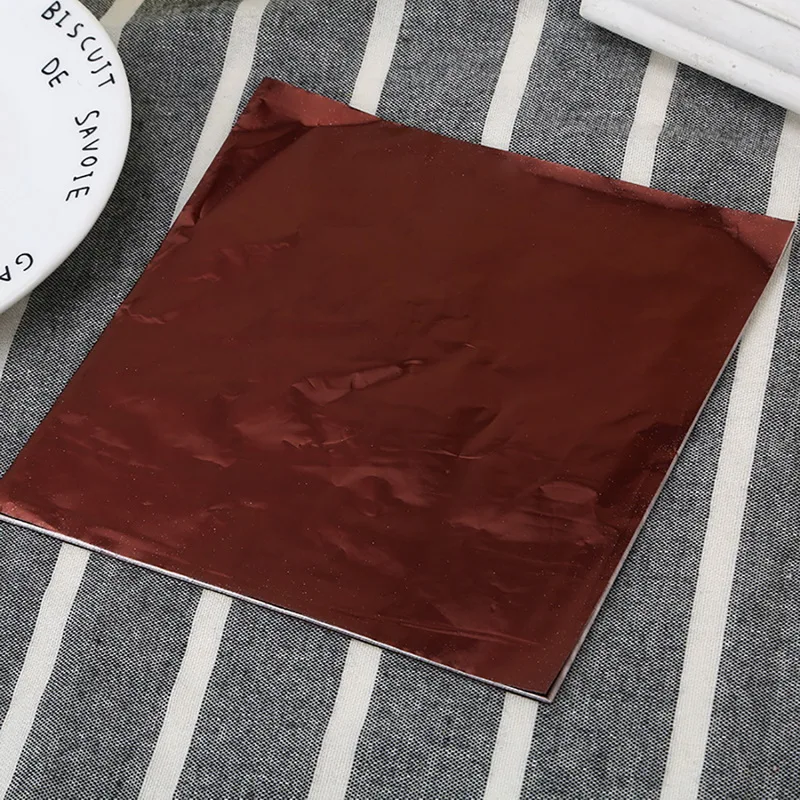 Dozzlor 100 шт 8x8 см DIY еда алюминиевая фольга для шоколада конфеты упаковка 10 цветов День рождения обертка фольги бумажная наклейка