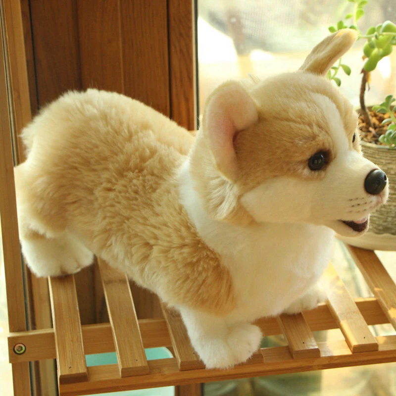 

Lovely Plush Toy Simulation Dog Kids Dolls Corgi Stuffed Pet Soft Animal Toys For Children Girls Birthday Gift Home Decor Mascot