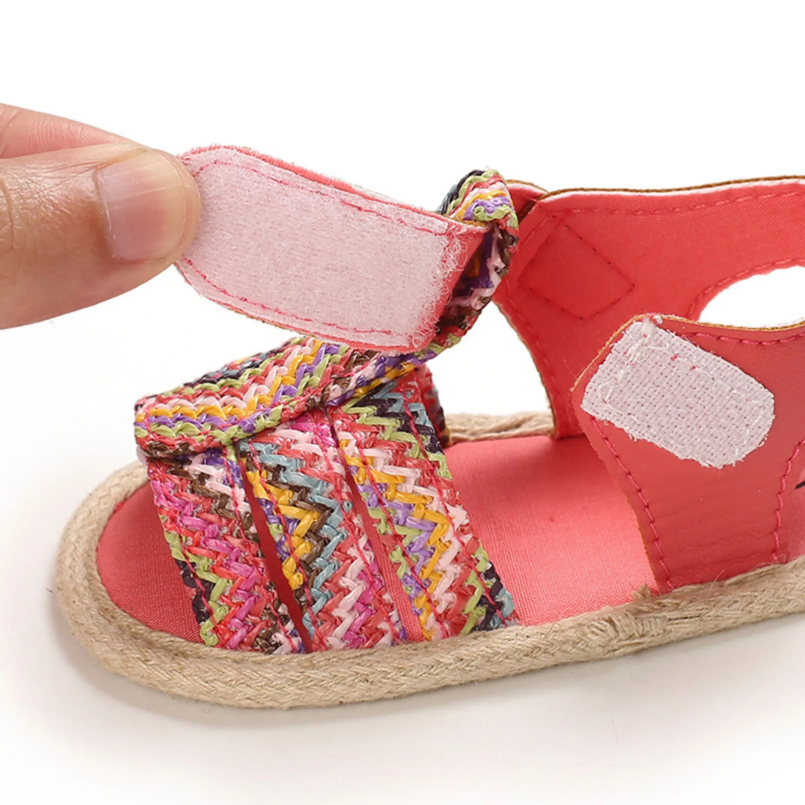 

Kid Boys Girls Summer Beach Bohemia Sandals Contrast Color Rubber Non-Slip Soft First Walking Shoes For Newborn Baby 0-18M Mar22